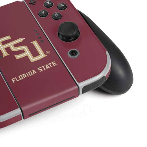 Florida State FSU Seminoles Maroon Nintendo Switch OLED (2021) Skin